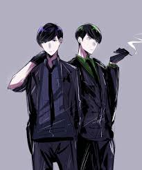 pin by wild fanatka karamatsu on 水陸松 馬鹿松 110松 black hair boy haikyuu anime anime