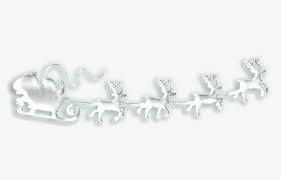 Composite image of silhouette of santa claus and reindeer. Santaclaus Santa Sleigh Reindeer Christmas Terrieasterly Santa Sleigh White Png Transparent Png Kindpng