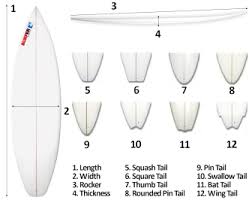 surfboard size chart