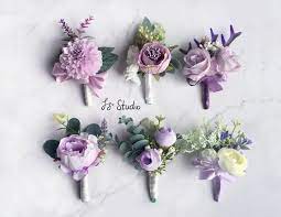 | / find purple wedding flowers, like this beautiful, faux fuchsia silk flower hanging bush in violet purple with red accents. Silk Boutonniere Lilac Lavender Pale Violet Purple Orchid Fake Flower Wedding Boutineer Faux Buttonh Fake Flowers Wedding Boutineer Wedding Purple Orchids