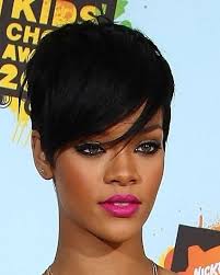 Hair accessory for short hairstyles. Rihanna Short Hairstyles Short Hairstyles 2014 Short Hair Styles Short Hair Styles 2014 Short Hair Styles For Round Faces