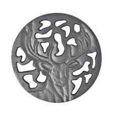 metal stag deer oven trivet hot dish