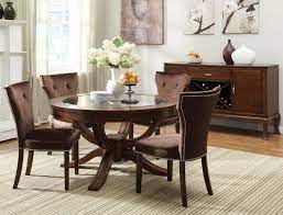 Kitchen Dark Round Glass Kitchen Table With Chairs Also Small Glass Kitchen Table With Glass Round Dining Table Round Dining Room Sets Round Dining Room Table