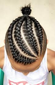It is a hairstyle worn by a wide range of people, from famous musicians to everyday people. Cornrows With Knots Mens Braids Hairstyles Braided Hairstyles Cornrow Hairstyles For Men