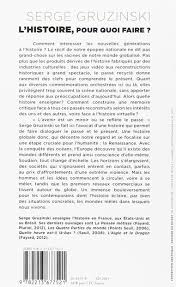 Il est constitué de gens placés sous obama à tous les échelons de l'administration américaine, dans la justice, dans la police fédérale. L Histoire Pour Quoi Faire Amazon De Gruzinski Serge Fremdsprachige Bucher