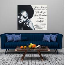 I want to own it and let him pay for it. Nina Simone Tapestry Art African American Woman Wall Art Features Quote Learn Black History Gifts All Year Long 50 X 60