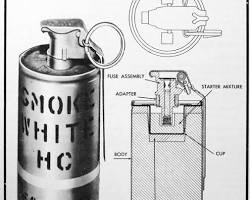 Imagine cu Internal structure of a smoke bomb