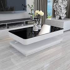 Great savings & free delivery / collection on many items. Mecor Design Modern High Gloss White Black Coffee Table Living Room Coffee Table Coffee Table Design Modern Living Room Furniture Uk