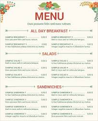 Today you will be using a template to create a trifold menu. Free 30 Menu Templates In Ai Psd Google Docs Apple Pages