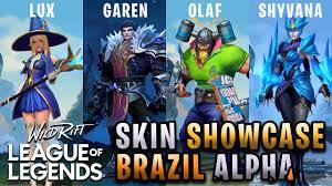 Skins and baubles, chromas and poses… just deciding what to buy can be daunting! Wild Rift Champion Skins Showcase Brazil Alpha Test League Of Legends Wild Rift Youtube