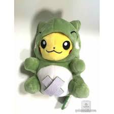 Pokemon Center 2016 Whimsicott Substitute Campaign Poncho Pikachu Whimsicott Substitute Plush Toy Version 1 Pokemon Dolls Pokemon Pikachu