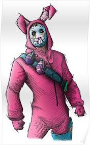 Rabbit Raider Fortnite Skin Poster Desenhos De Armas Desenhos De Pessoas Desenhos