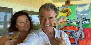 The actor posted a celebratory selfie of him and wife keely shaye smith in front of some of his paintings to. Pierce Brosnan Praises Wife Keely Shaye Smith On Her 57th Birthday People Com