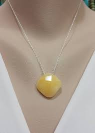 Yellow Opal Necklace Yellow Gemstone Her Gift Birthday Etsy Yellow Opal Necklace Yellow Pendants Opal Necklace
