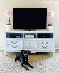 How To Turn A Dresser Into A Tv Stand Diy Two Twenty One Dresser Tv Stand Dresser With Tv Furniture Makeover