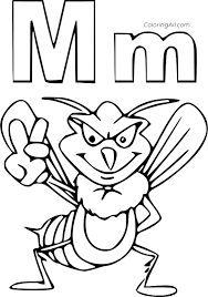 Prepare the printer and click on print the drawing. M Is For Mosquito Coloring Page Coloringall