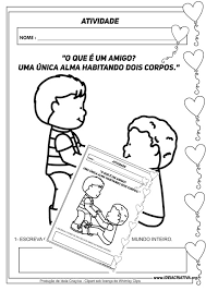 Em homenagem ao dia do amigo a educação infantil fez um vídeo para dizer o quanto está com saudades de todos! Atividade Dia Do Amigo Para Educacao Infantil