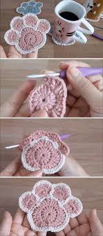 15 Free Crochet Coaster Patterns Beautiful Dawn Designs Crochet Coaster Pattern Paw Crochet Diy Crafts Crochet
