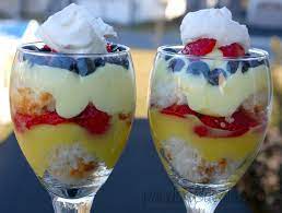 Wine Glass Trifles Are One Of My Favorite Easy Dessert Recipes And Aren T They Pretty Use Whatever Fruit Is In Season And You Ll Desserts Easy Puddings Food