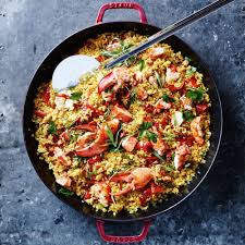 Lobster Paella Recipe Recipes Mexican Food Recipes Seafood Recipes