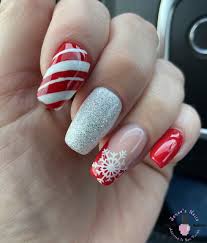 Red white and blue is a classic color combination. Red And White Christmas Nails Jenae S Nails