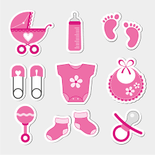 Baby Girl Shower Design Icons Baby Icon Online Baby Shower Invites Baby Scrapbook Album