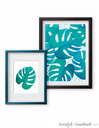 Learn to make a palm leaf cross. Free Printable Tropical Leaf Prints Houseful Of Handmade