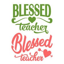 Download Blessed Teacher Cuttable Design