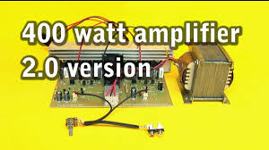 The below circuit design is for single channel only, build two identical circuit for. 400 Watt Amplifier 2 0 Version Youtube