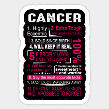 Cancer begins on the 21st of june and ends on the 22nd of july. Cancer Zodiac Cancer Zodiac Aufkleber Teepublic De