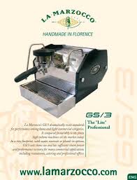 Equipped with p.i.d., temperature setting, dual boiler, fixed water supply and much more. Gs3 La Marzocco Pdf Catalogs Documentation Brochures