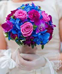 Pretty Bouquet Blaue Hochzeitsblumen Brautstrauss Blauer Strauss
