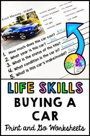 Life Skills Reading Math Car Payments And Insurance Moving Out In 2020 Life Skills Teaching Life Skills Reading Comprehension