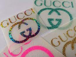 Gucci Iron On Decal Gucci Iron On Patch Gucci Glitter Iron On Applique Iron On Transfer Htv Heat Iron On Decals Gucci Cake Iron On Patches