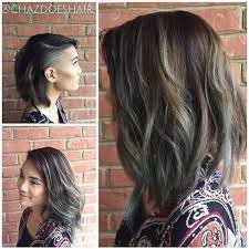 Modern Wavy Long Bob With Cool Side Shave By Chazdoeshair Ucfeed Undercut Undercuts Sideshave Undercut Long Hair Undercut Hairstyles Messy Bob Hairstyles