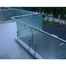 High impact glass rails, allowing you to comply with the requirements of the building code. Glass And Ss Balcony Glass Handrail Designs Rs 2200 Running Feet Anusham Designs Id 15103820497