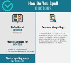 Correct Spelling For Doctor Infographic Spellchecker Net