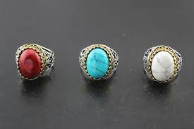 Get 5% in rewards with club o! Wholesale Jewelry Mixed Lots Oversize Natural Stone 30pcs Men S Fashion Rings