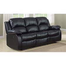 For the family how you choose your leather recliner depends on how you'll use it. Classic 3 Seat Bonded Leather Double Recliner Sofa Walmart Com Walmart Com