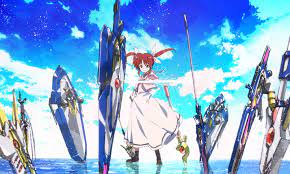 takamachi nanoha, raising heart, strike cannon, and fortress (lyrical nanoha  and 2 more) drawn by bygddd5 | Danbooru