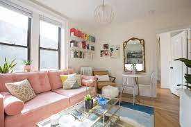 Brooklyn Apartment Of Huffpost Reporter Emma Gray Ptohos By Melanie Rieders Small Apartment Tour Smart Living Room Tiny Living Rooms