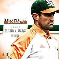 Congrats, Coach! Manny Diaz...