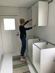 Grey shaker kitchen with white worktops ikea rugs living room. My Scandinavian Home Kitchens