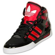 Adidas Black And Red High Tops Women S Adidas Originals Hardcourt Hi Casual Shoes Sneakers Fashion Adidas Women Cute Shoes