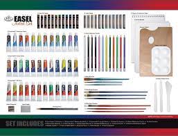 Amazon Com Royal Langnickel 104 Piece All Media Easel Artist Set Arts Crafts Sewing Artists Set Royal Langnickel Art Easel