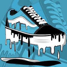 Vans Skates Dripping Art By Paulkawira Van Drawing Shoe Art Designs Skateboard Design