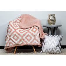 Kensie home 20 white furry pocket decorative pillow soft nwt large pillow. Kensie Christie Cameo Rose Throw Blanket Chdcr 6 14925 The Home Depot