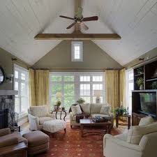 Exposed ceiling beams add visual interest, textural detail, and a framing quality that makes other elements pop. Whitewashed Ceiling Beams Houzz