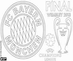 Borussia dortmund vs manchester city ucl quarter final leg 2. Ausmalbilder Bayern Munchen Champions 2012 2013 Zum Ausdrucken