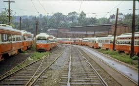 19680526 79 Tunnel Carhouse Yard Public Transport Light Rail Pittsburgh Pennsylvania